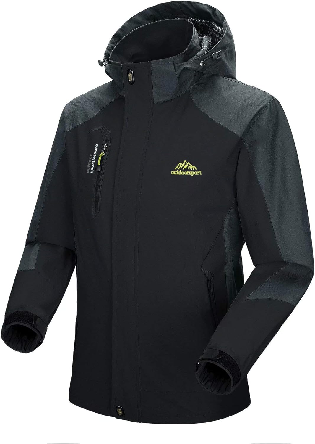 MAGCOMSEN Men's Hooded Waterproof Jacket Lightweight Rain Jacket Running Jacket Sportswear : Sports & Outdoors