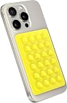 StickyGrippy Suction Phone Case Mount, Silicon Adhesive Phone Accessory for iPhone and Android, Hands-Free Fidget Toy Mirror Shower Phone Holder, Tiktok Videos and Selfies (White)