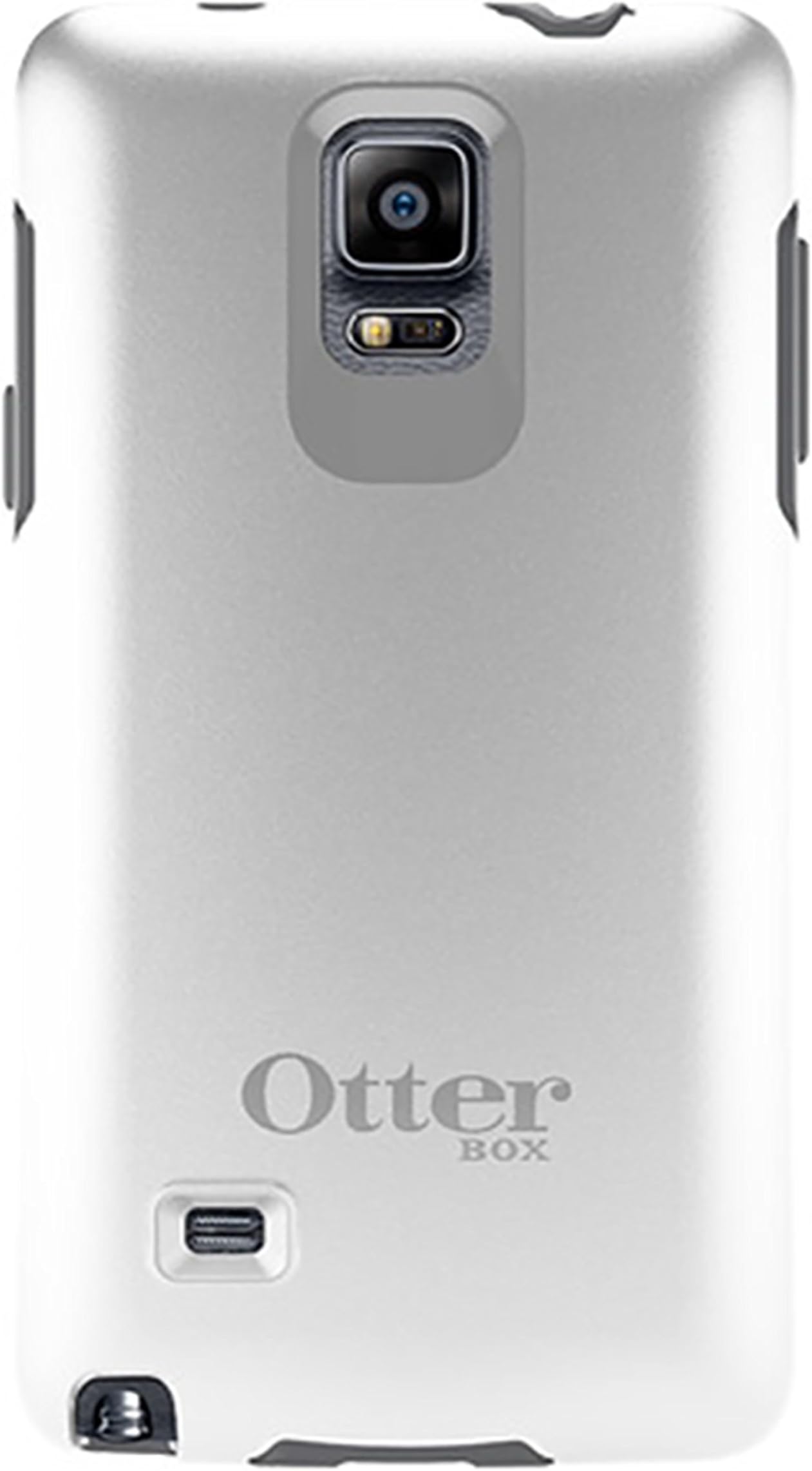 OTTERBOX Samsung Galaxy Note 4 Case Symmetry Series - Retail Packaging - Glacier (White/Gunmetal Grey)