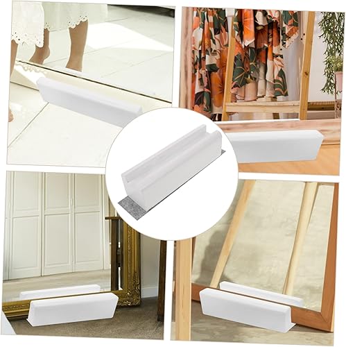 Miniatura 2 de Zerodeko Soporte con base de espejo de cuerpo completo, soporte de madera para obras de arte, soporte de espejo de pie de longitud completa, soporte