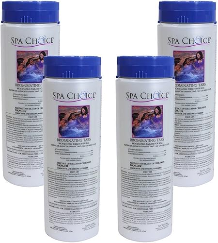 Spa Choice 472-3-3001-04BX - Pestañas de bromo para spas y jacuzzis de 1.5 libras, paquete de 4