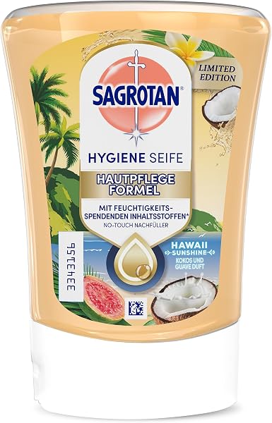 Sagrotan No-Touch Nachfüller Hawaii Sunshine Limited Edition – Für den automatischen Seifenspender – 5x250ml - 2