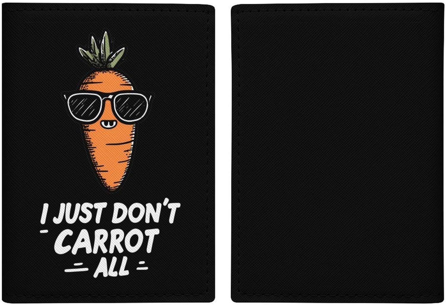 Funny Carrot Compact Passport Holder Cover Card Wallet