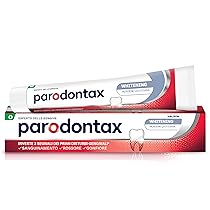 Parodontax Dentifricio Whitening, Effetto Sbiancante*, per Gengive Sane e denti Forti, Uso Quotidiano, Gusto migliorato, 75ml