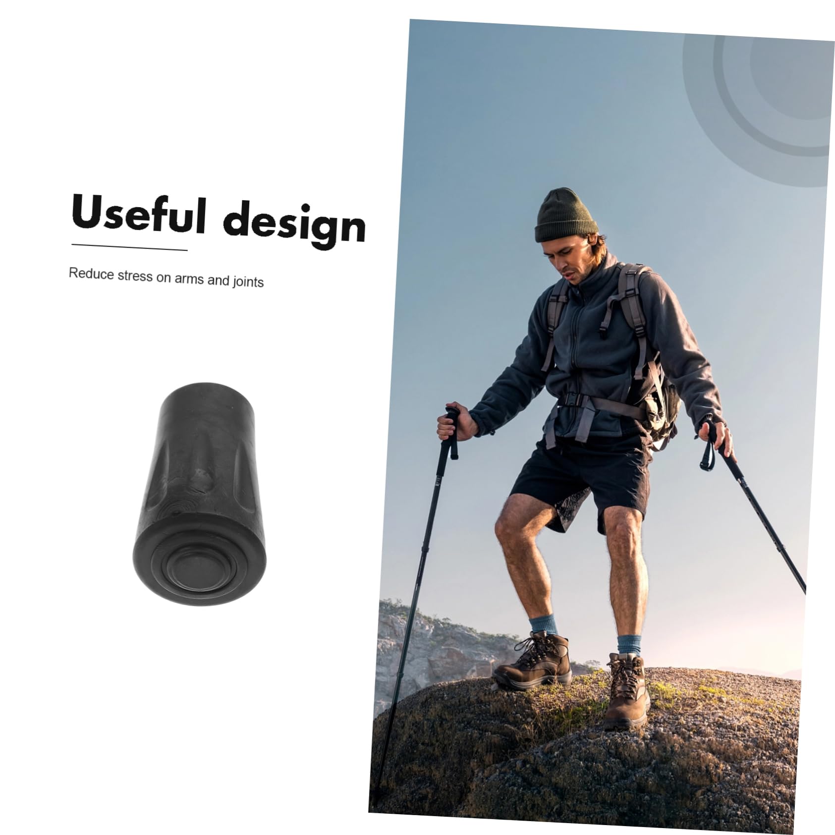 50 Pièces Embouts pour Bâtons de Randonnée Lot de Accessoires Antidérapants pour Trekking Protection Durable Compatibles Améliore Lors de Longues Randonnées