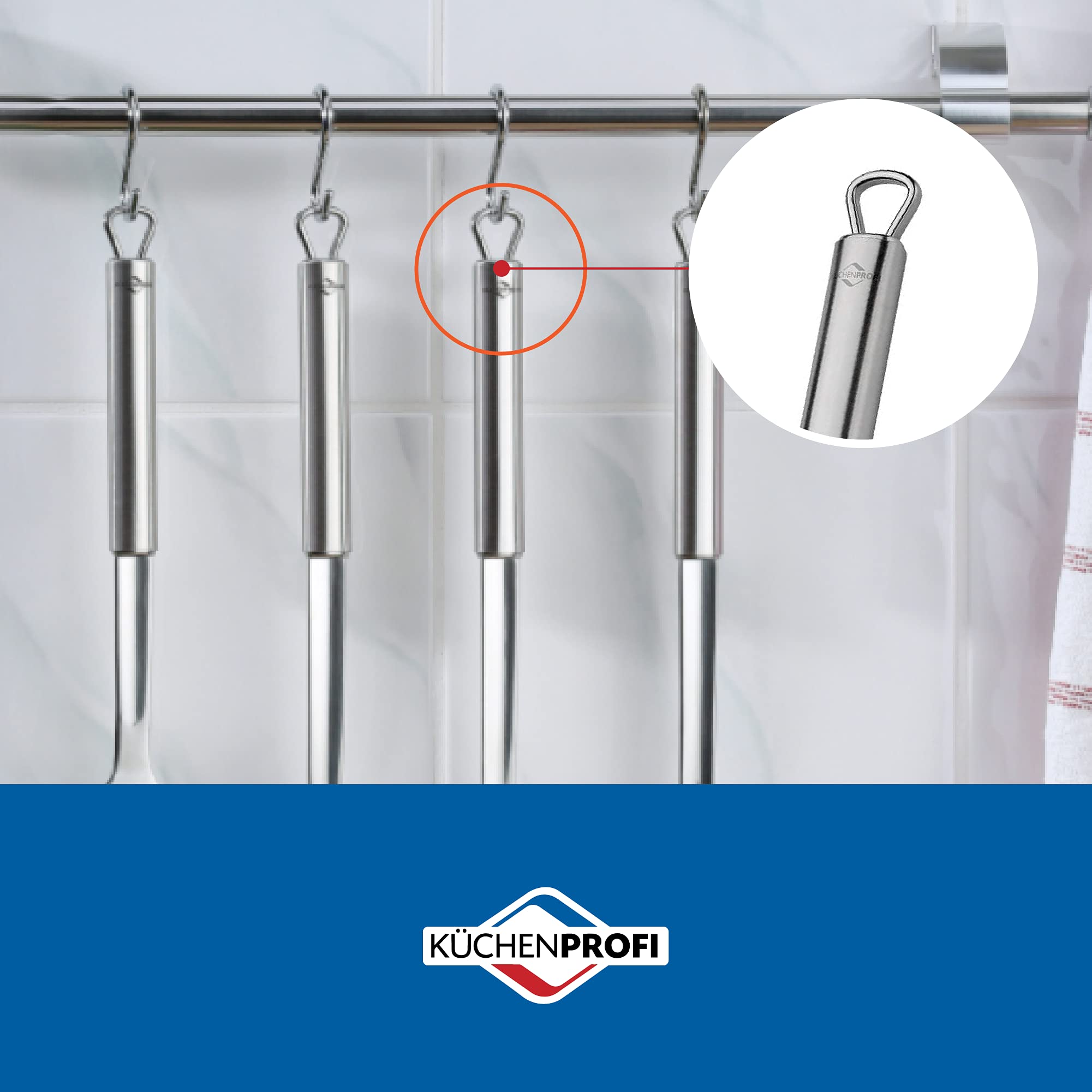 Küchenprofi Tellerbesen PARMA-KP1210422825/grau | Küchenbesen, für Soßen, Teig und Cremes, korrosionsbeständig, robust, spülmaschinenfest, 25 cm Gesamtlänge