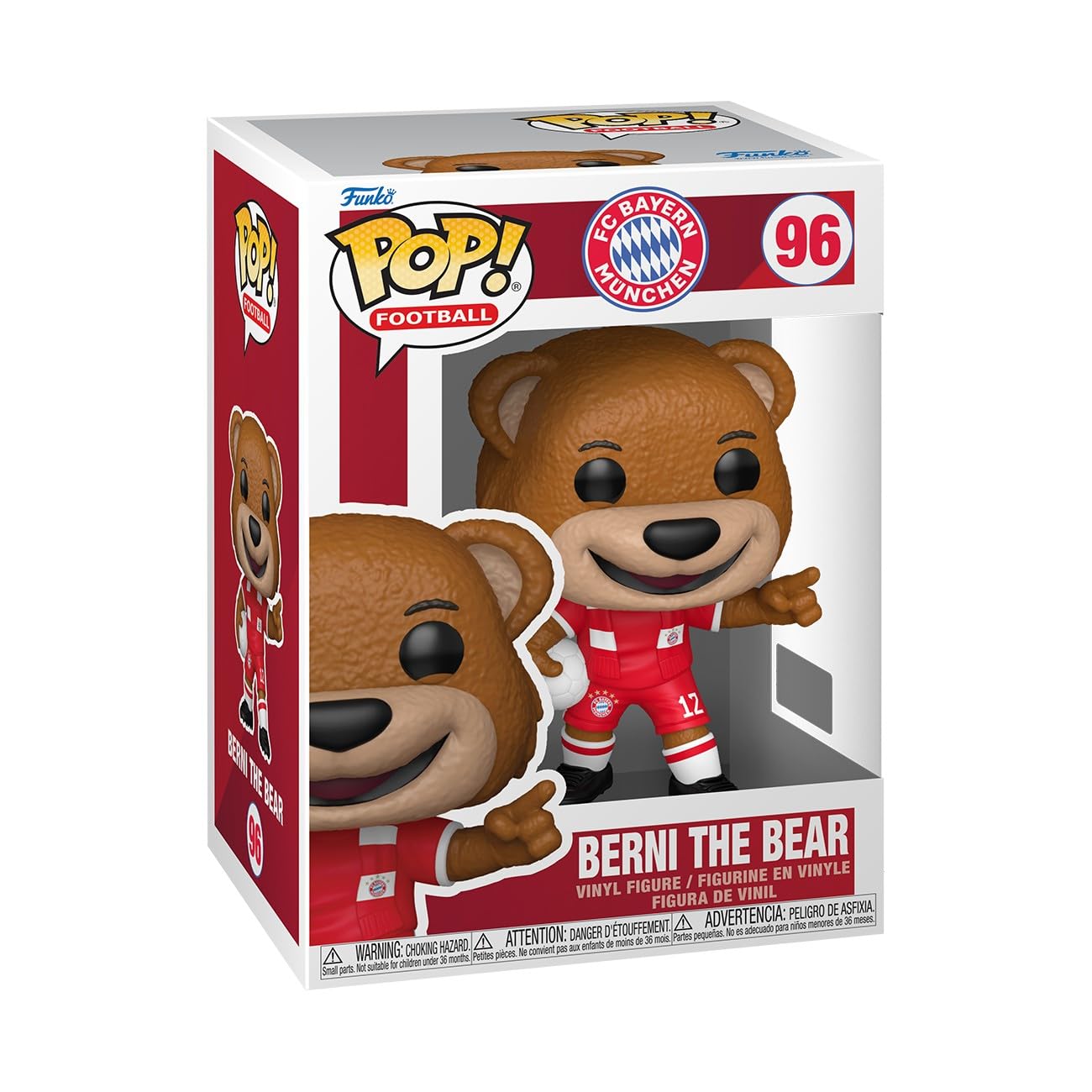 Funko POP! Football: FC Bayern München - Berni The Bear - Collectable Vinyl Figure - Gift Idea - Official Merchandise - Toys For Kids & Adults - Model Figure for Collectors and Display