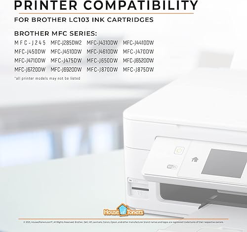 Miniatura 6 de Cartucho de tinta remanufacturado para Brother LC203XL Reemplazo de alto rendimiento para Brother LC203XL MFC-J4320DW J4420DW J4620DW J5520DW