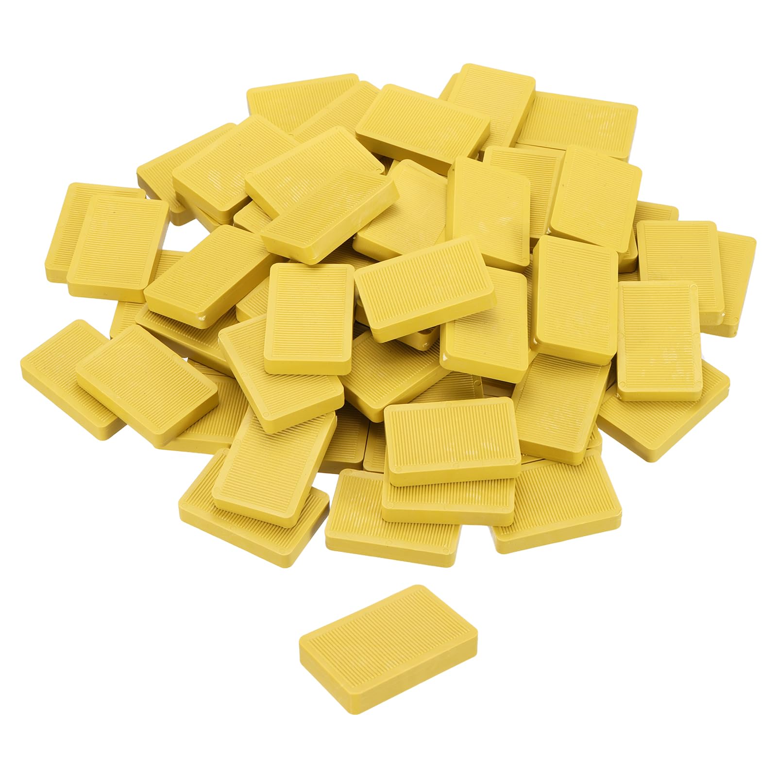 QUARKZMAN 100 Pcs Cale Plastique 60 x 40 x 10 mm Entretoises Jaune