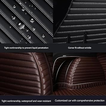 Car Boot Liners Mats Leather for BYD Sealion 07 2024, Rear Trunk Cargo Carpets Protector Cover, Full Coverage Anti-Slip Waterproof Scratch Accessories, D/Black-Blue