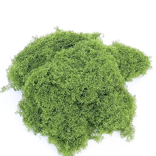 HZLXF1 30g Eternal Life Moss,Artificial Green Plants DIY Crafts Grass Home Room Garden Decoration Mini Landscape Fake Grass Gifts(100g)