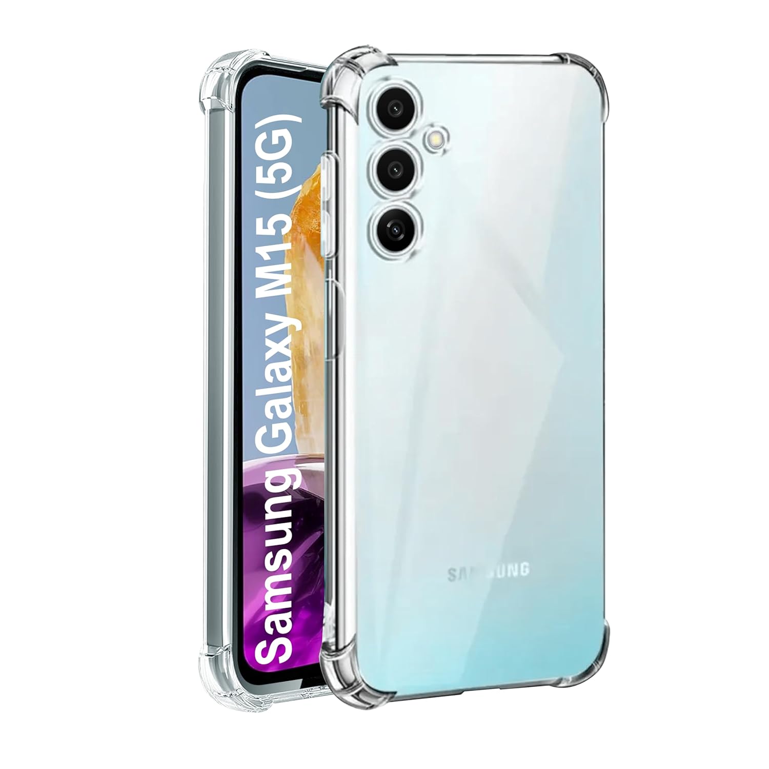 CEDO Samsung Galaxy M15 / F15 (5G) Bumper Case | Soft Jel Flexible Thin Full Protection Shock Proof Clear TPU Back Case Cover for Samsung Galaxy M15 / F15 (5G) (Transparent) CEDO Samsung Galaxy M15 / F15 (5G) Bumper Case | Soft Jel Flexible Thin Full Protection Shock Proof Clear TPU Back Case Cover for Samsung Galaxy M15 / F15 (5G) (Transparent)