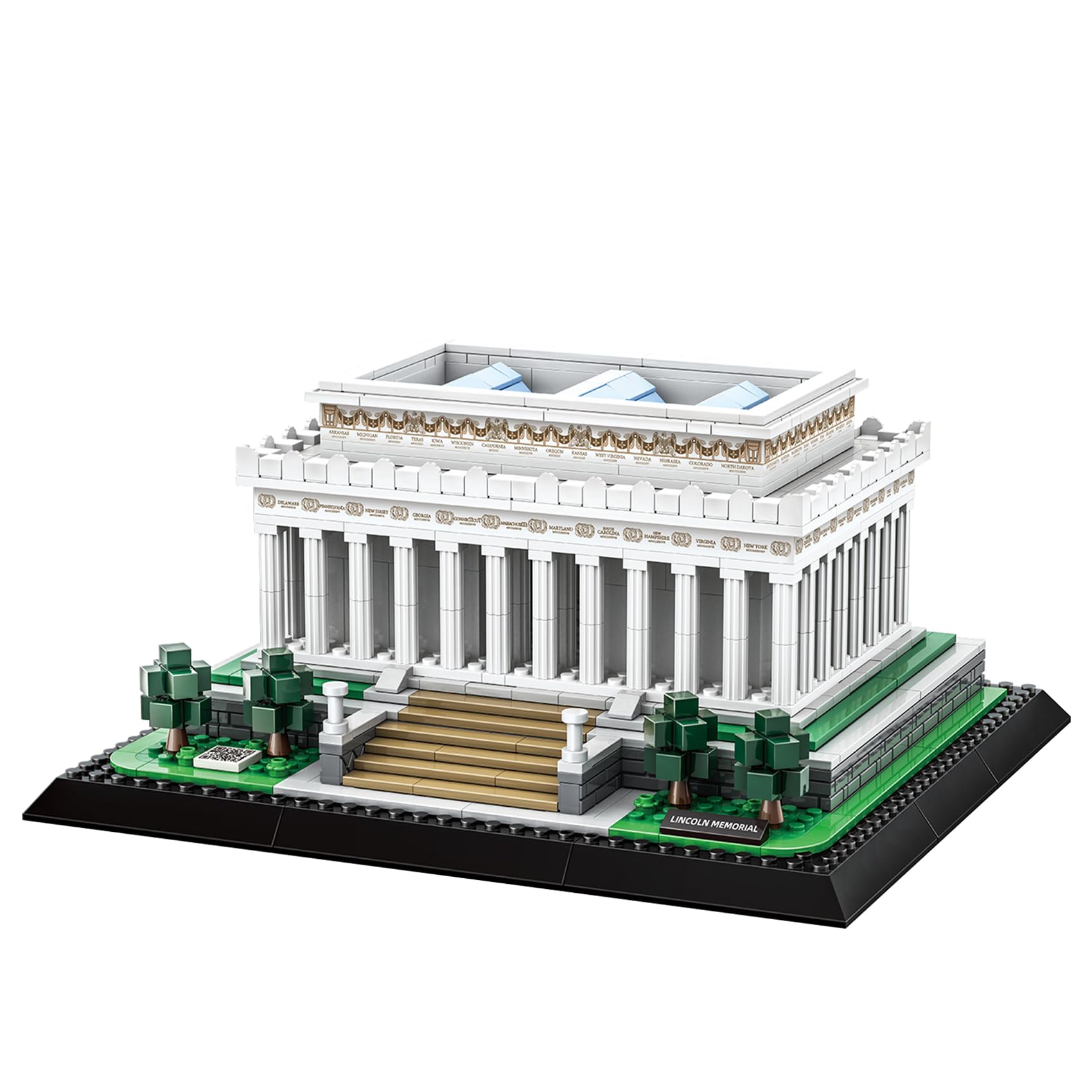 Oichy Building Blocks Set, Lincoln Memorial Architecture Model Kits 799 PCS Collection Toy Building Sets for Adults Architecture Building Set Home Decoration Collection Gift Idea