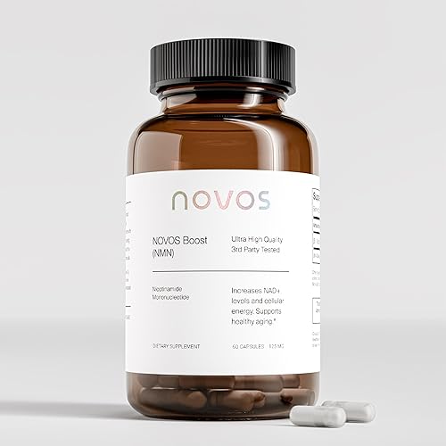 Novos Boost NMN - Contiene 250 mg de NMN de alta pureza, 60 cápsulas, apoya la reparación celular y la protección del ADN, aumenta el NAD+
