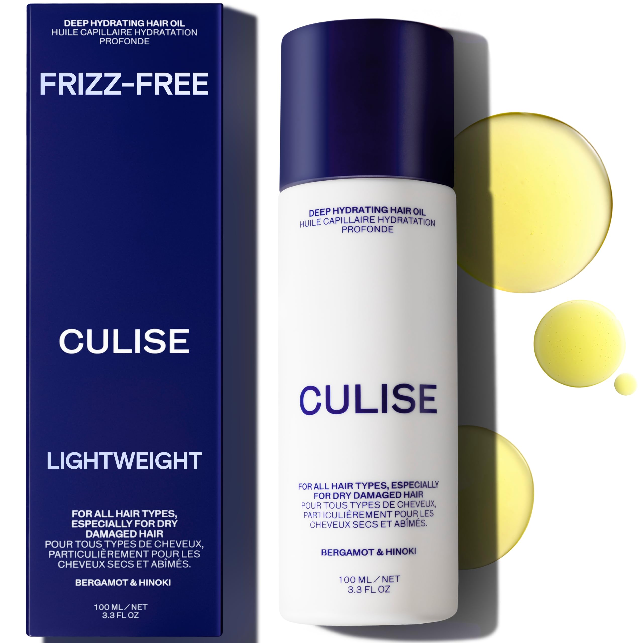 Korean Hair Oil for Dry Hair, Frizz Control, Shine & Heat Protectant