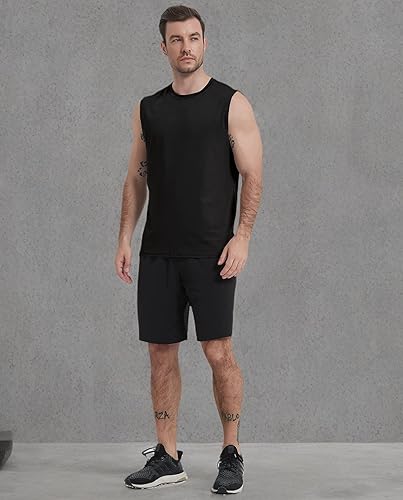 Miniatura 6 de Boyzn Camisetas sin mangas para hombre, paquete de 3 camisetas sin mangas para entrenamiento, gimnasio, atletismo, culturismo, fitness, camisetas
