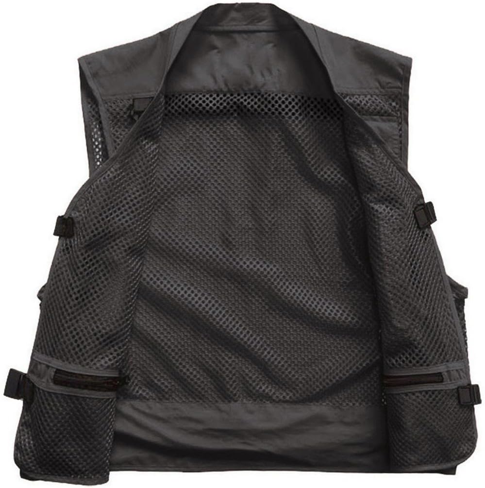 Frigatebird Men's Mesh Fishing Vest Multi Pockets Photography Outdoor Jacket, XL-US - Image 3