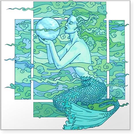 CafePress Pisces Seas Sticker Square Bumper Sticker Car Decal