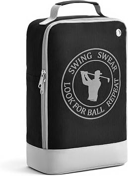 Photect Golf Shoe Bag for Men&Women, Zippered Carrier with Ventilation Mesh Shoes Bag for Golf Soccer Rugby Casual Shoes Sports Travel Gym Outdoor Father's Day and Birthday Gifts