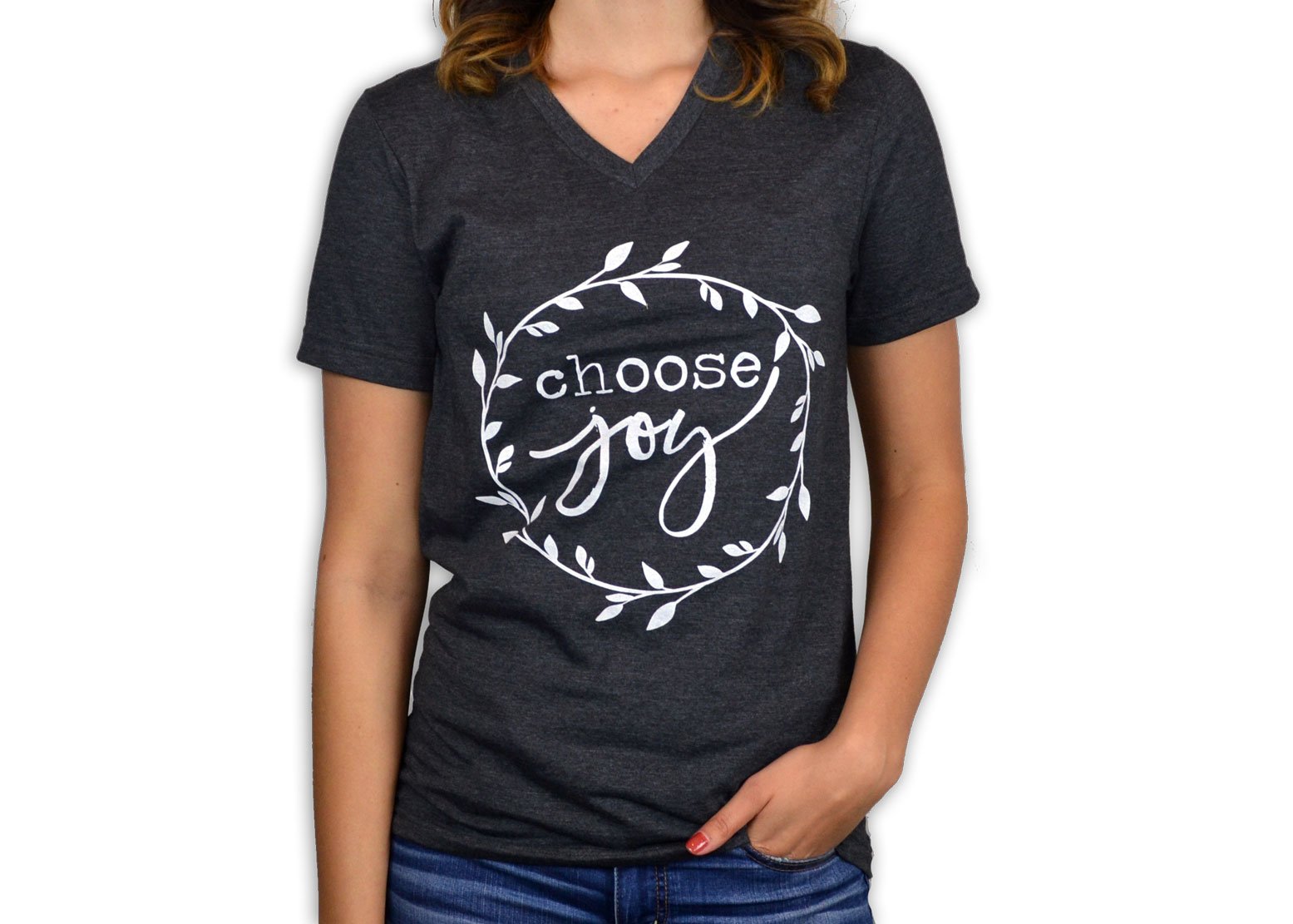 Choose Joy Women's Graphic Printed Fashion T-Shirt