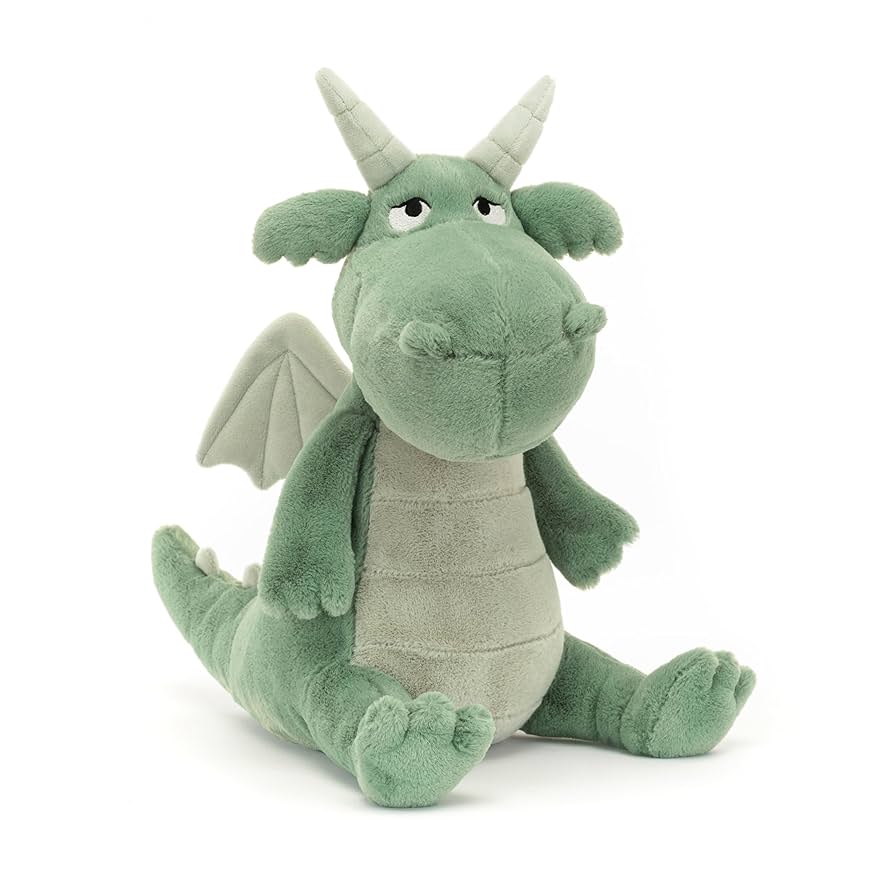 新品　ジェリーキャット ドラゴン Adon Dragon 恐竜　龍　竜　緑 Amazon.co.jp: Jellycat Adon Dragon ぬいぐるみ : おもちゃ