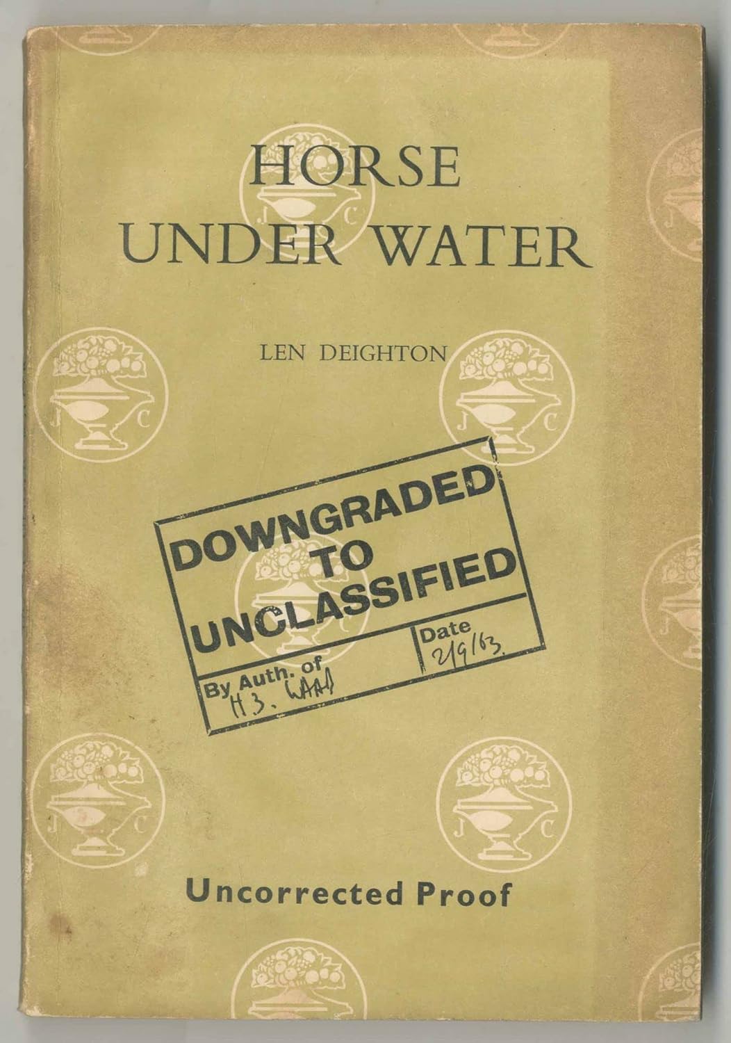 Horse Under Water DEIGHTON, Len Books