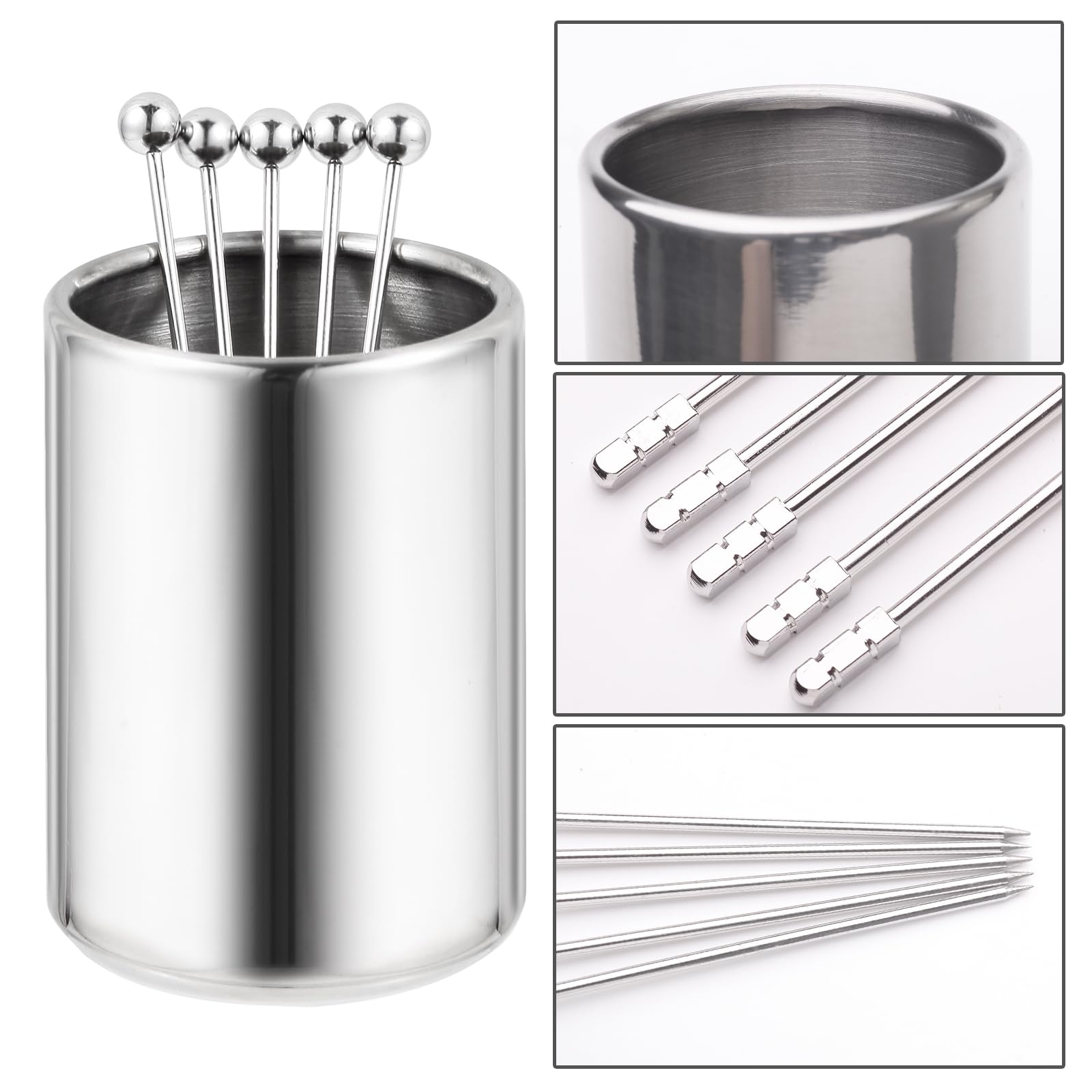 10 Goldene Cocktailspieße Aus Edelstahl, 11,4 Cm, Hufeisen-Design – Perfekt Für Martinis, Vorspeisen & Desserts