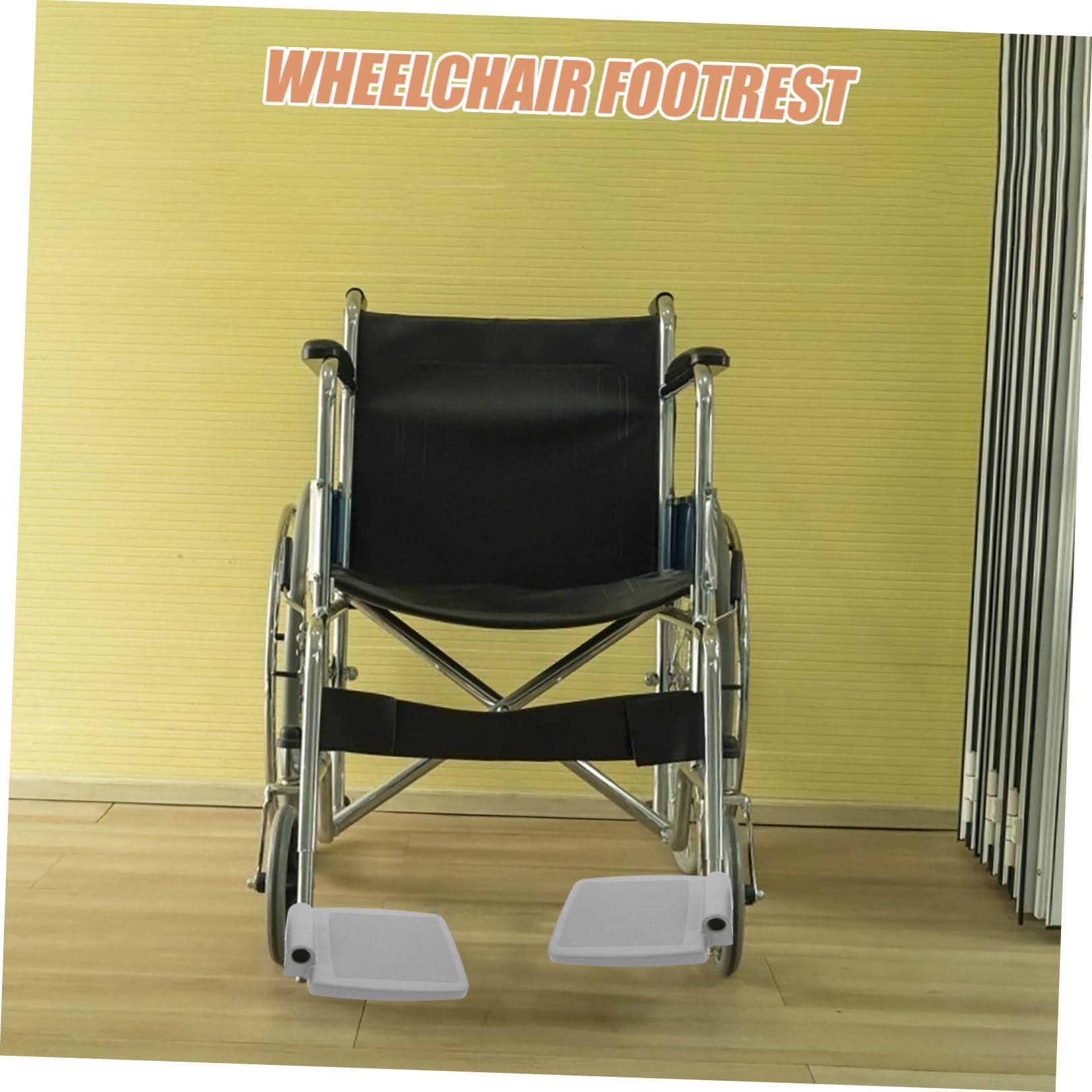 Healvian 6piezas Reposapiés De Rueda Para Sillas De Ruedas De Accesorios De Repuesto Diseño Seguro y Cómodo Compatible La Mayoría De Sillas