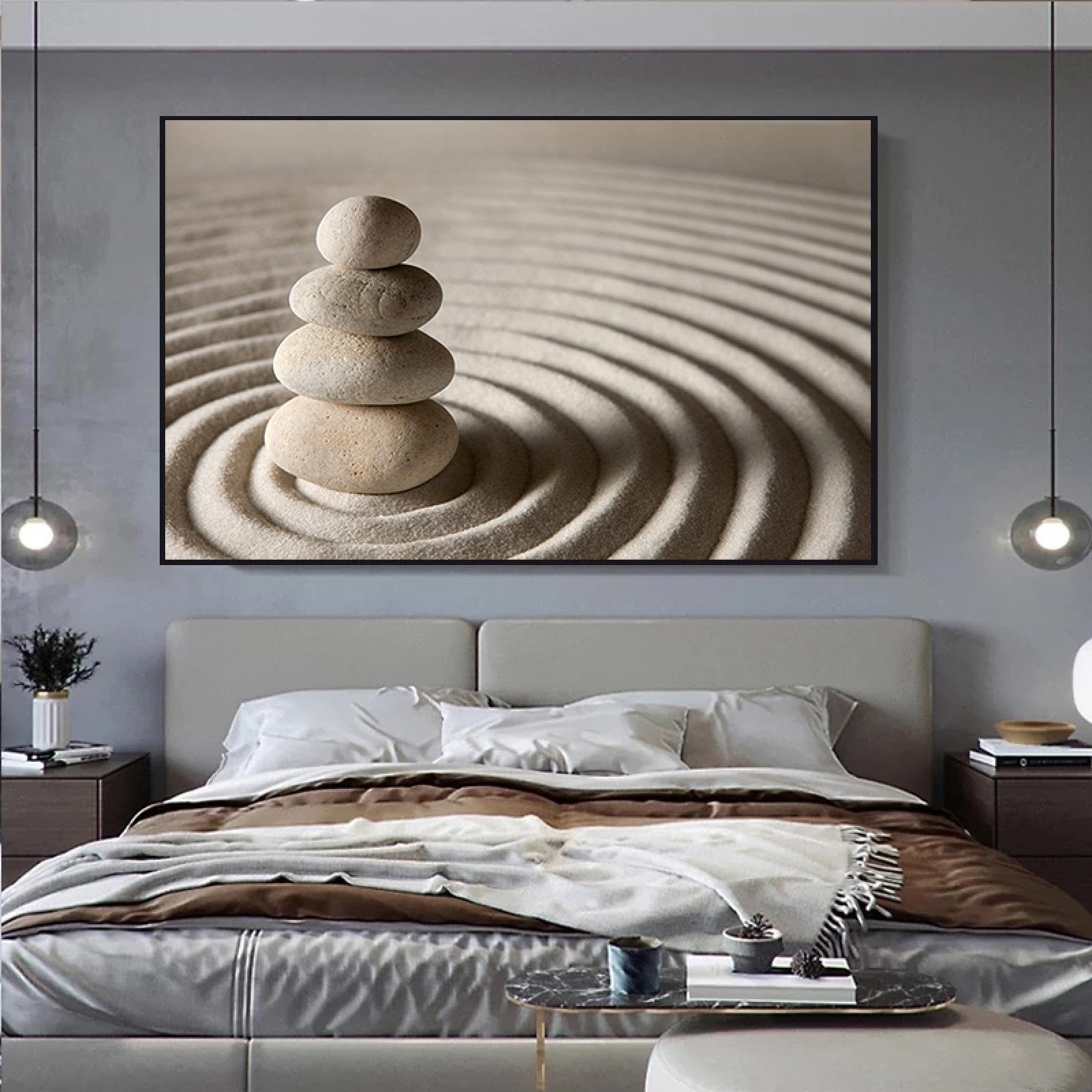 Affiches de sable en pierre circulaire impressions traditionnelles toile 70x100 - 6