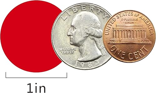 Miniatura 8 de PARLAIM 1 Inch Round Permanent Adhesive Color-Code Dot Stickers,1000 per Roll dots Label Dispenser Box,Red Circle Stickers Label for Office