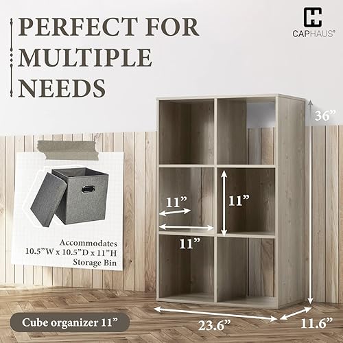 Miniatura 55 de Fencer Wire Estante organizador de almacenamiento de cubos de 11 pulgadas con parte posterior, con borde exterior, divisor de estantes de gris