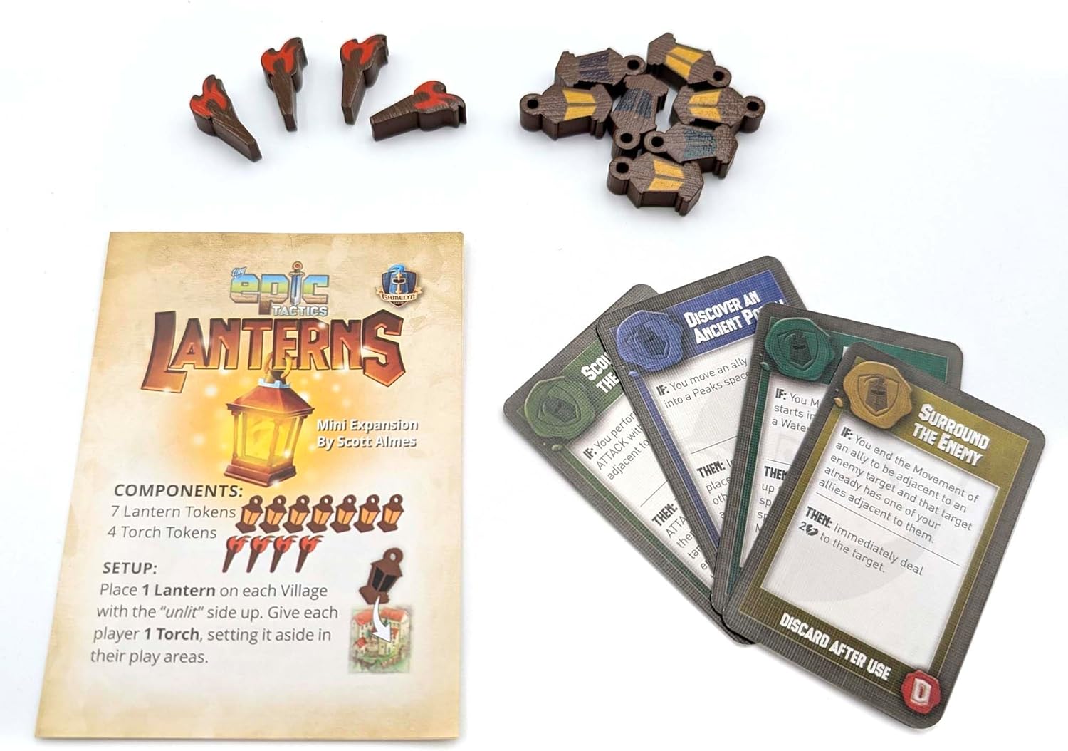 Tiny Epic Tactics Deluxe – Strategic Battle Royal Combat Board Game, 1-4 Players, Ages 14+, Modular 3D Terrain & Exclusive Content