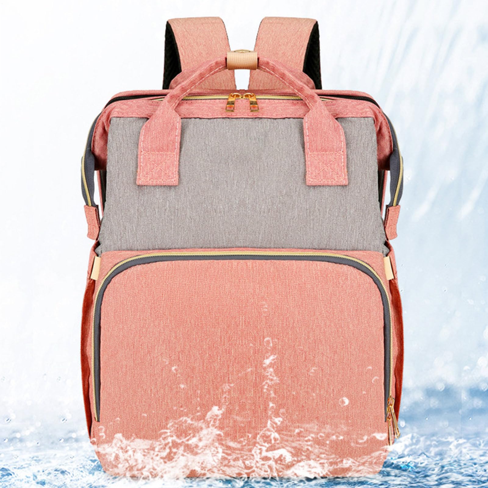 Flexible Changing Backpack - Convenient Changing Bag Backpack ¦ 31x19x39cm Bags with Multi-Pockets, Oxford Cloth Nappy Backpacks with Solid Stitching, Mommy Bags, Diaper Backpacks for Trave