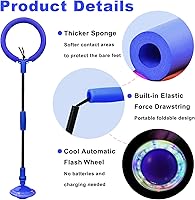 Vista 4 de Bola Saltarina, Bola de Rueda Flash Colorida Portátil y Plegable, Juguetes para Niñas y Niños, Juguetes Deportivos y de Ejercicio para Niños