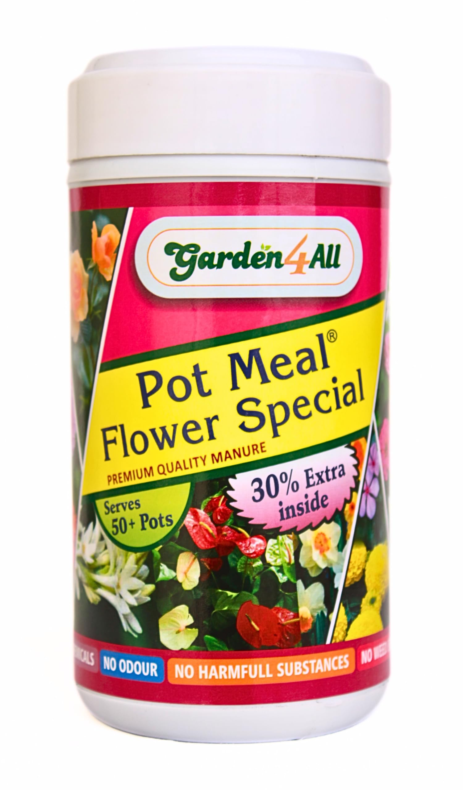 GARDEN4ALL Pot Meal Flower Special - Best Organic fertilizer for flowering plants (Serves 50+ pots), plant food or Natural growth booster for home garden flowering Plants (250 g, Powder) (B0CRYJK5PF) Amazon Price History, Amazon Price Tracker