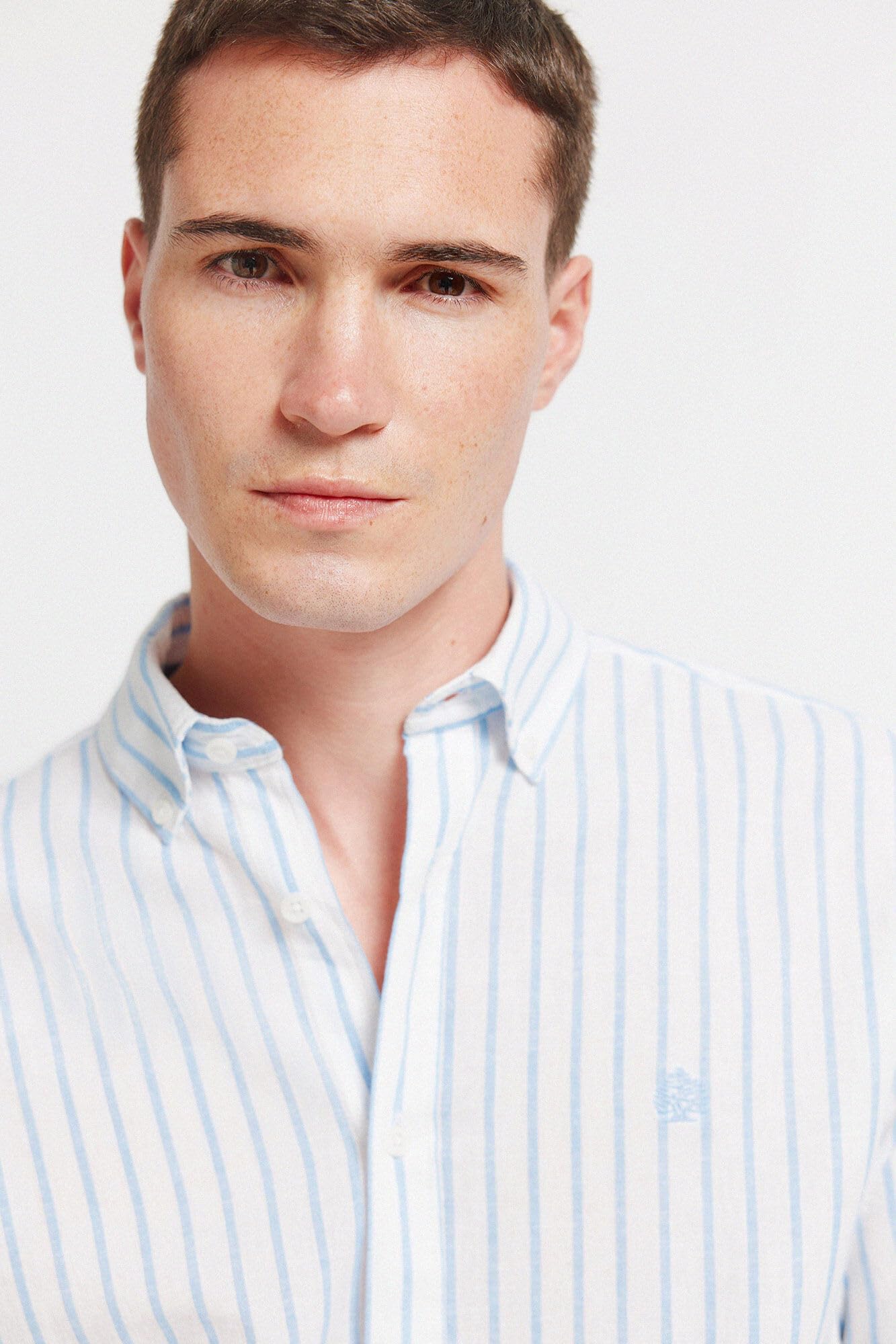 Springfield L/S Linen Striped Shirt Shirt Hombre