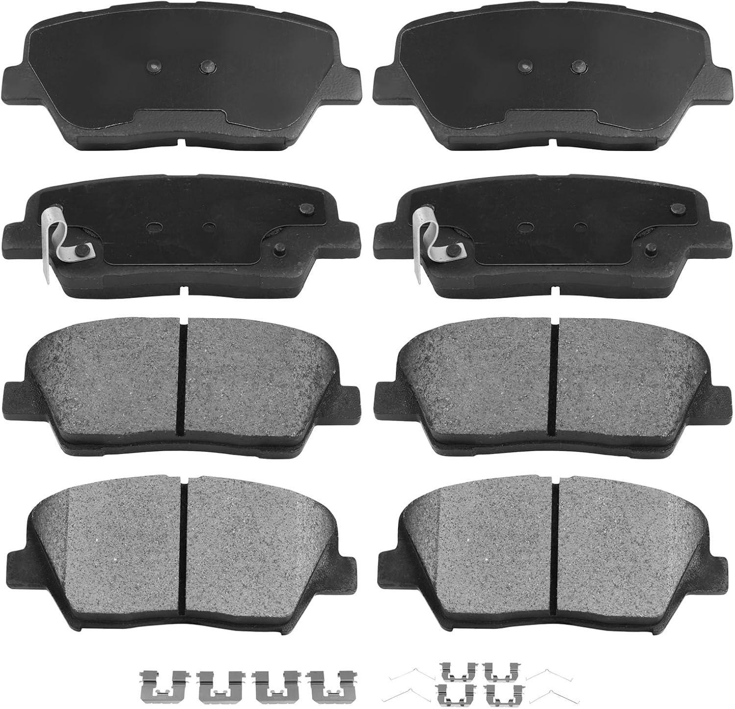AUTOMUTO 8PCS Front & Rear Ceramic Disc Brake Pads Set D1815 D1816 For Kia Sorento 2016-2020