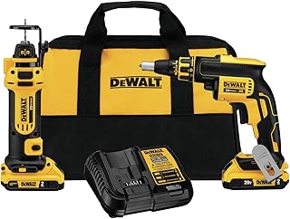 DEWALT 20V MAX XR Drywall Screw Gun & Cut-out Tool Combo Kit (DCK263D2)