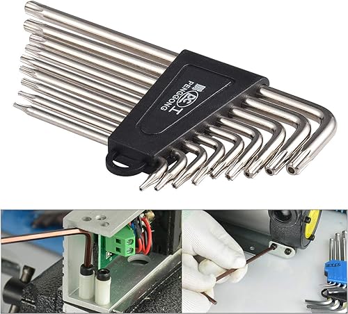 Miniatura 8 de KATUR Juego de llaves de estrella de doble cabeza resistente a manipulaciones de brazo largo, juego de llaves de revestimiento de acabado cromado