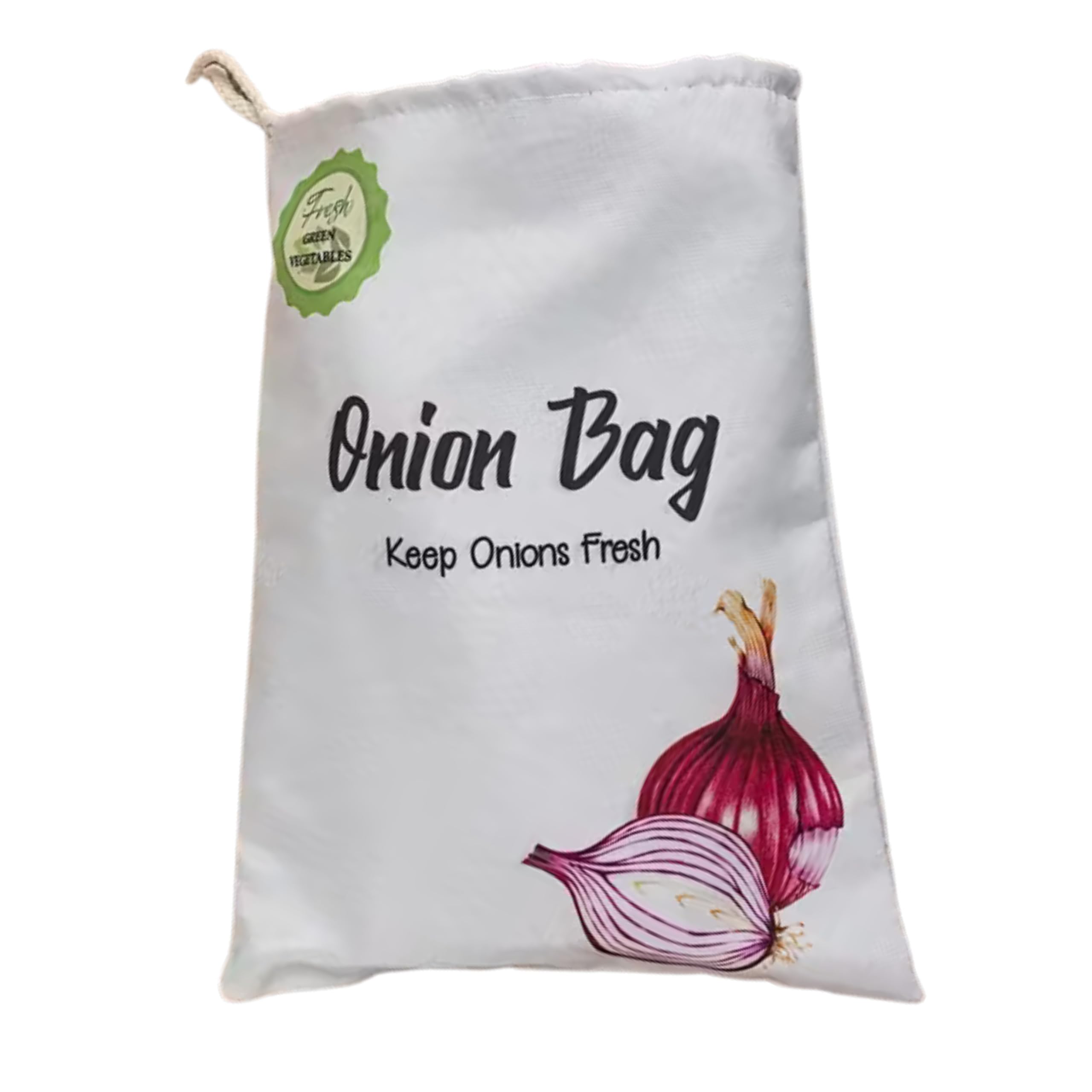 Reusable Drawstring Bags for Homemade Breads, Food Storage (Onions Bag)