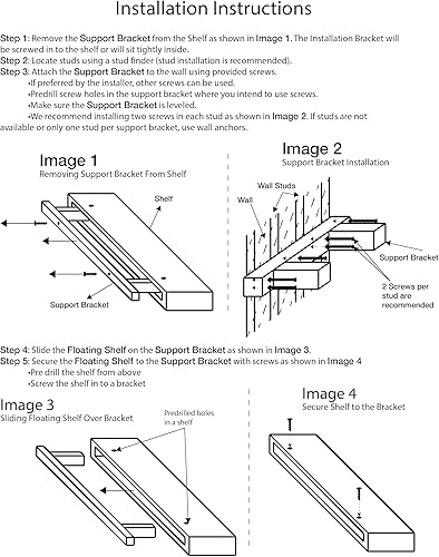 Miniatura 8 de Urbandi Estantes flotantes modernos de 3 pulgadas de grosor para pared, estantes anchos para cocina, sala de estar, dormitorio y baño, madera de