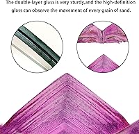 Vista 7 de Akaco Arte de arena en movimiento líquido con base de madera blanca clara, color 3D, decoración de arena movediza, paisaje de arena en movimiento