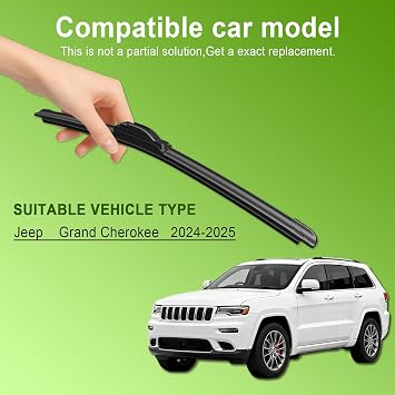PARRATI Windshield Wipers Replacement for Jeep Grand Cherokee 2024-2025