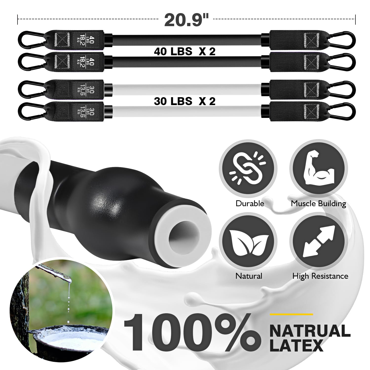 Equipo de pilates, kit de barra de pilates con bandas de resistencia para mujeres, equipo de entrenamiento en casa para piernas, cadera, cintura, brazo, equipo de ejercicio de sentadillas para