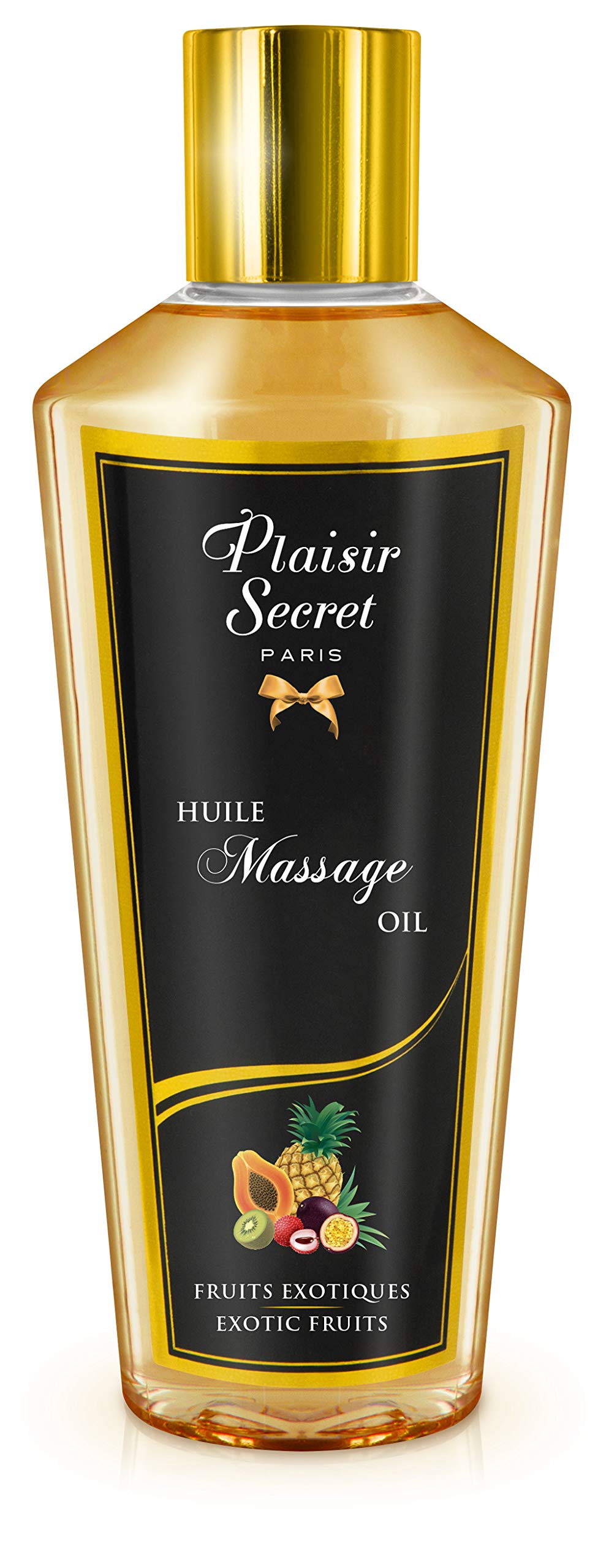 Plaisirs Secrets Huile de Massage Sèche Sensuelle 100% Végétale Fruits Exotiques 250 ml
