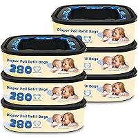 Vista 1 de Bolsas de repuesto compatibles con pañales Genie compactos, selectos y clásicos (sistema de recarga cuadrada), película de barrera de olor EVOH sin