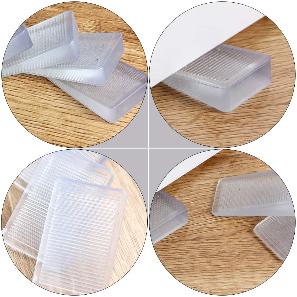 DOITOOL 12pcs Door Wedge Furniture Shims Wedge Levelers Home Improvement DIY Levelers Construction Shims Level Wedge Toilet Shims Toilet Leveling Shims Sofa Leveling Shims Table Shims