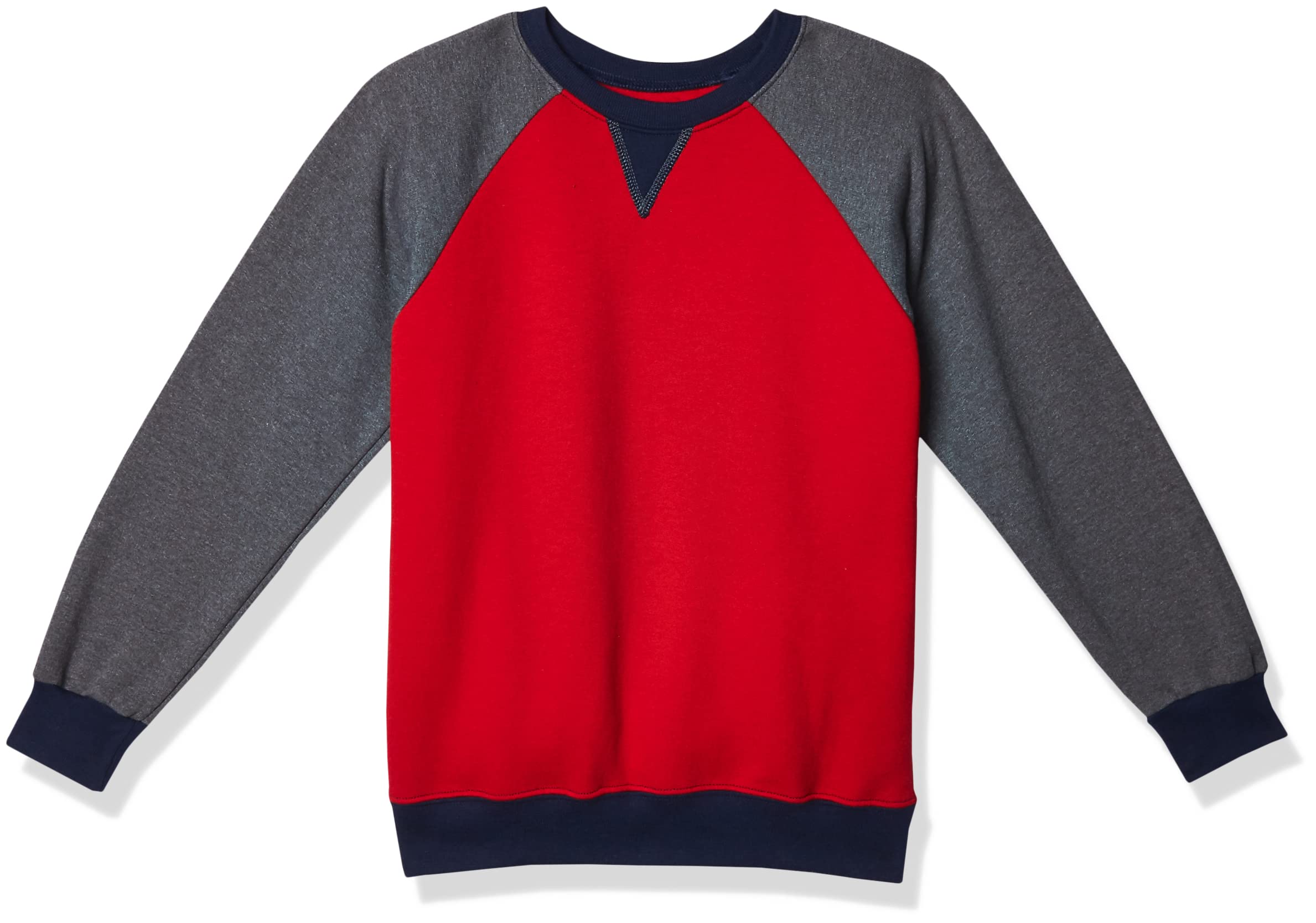Fruit of the Loom Unisex Kids Raglan Classic Sweater, Navy, 3-4 Years (Manufacturer Size:22)
