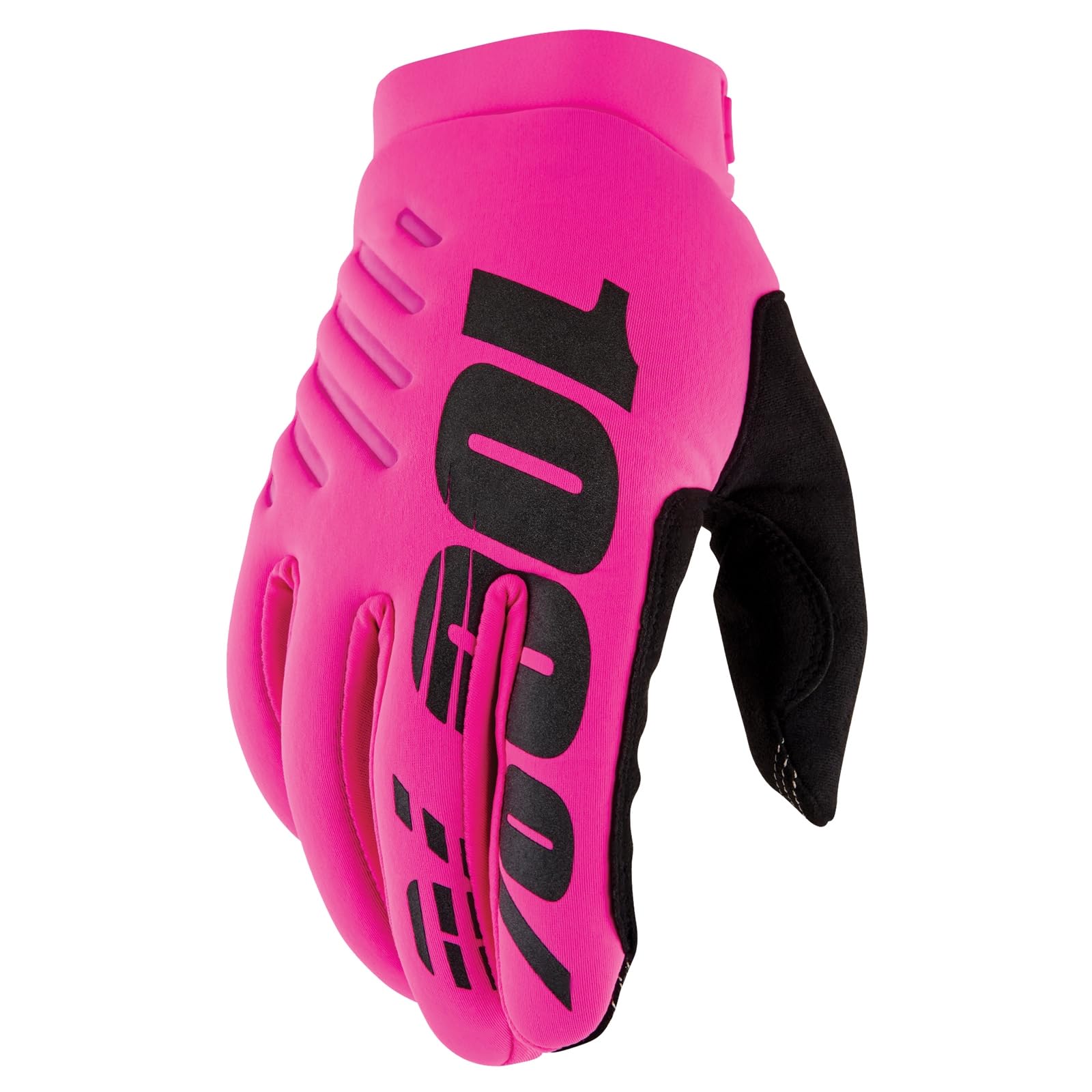 100% GUANTES Brisker Gloves Neon Pink-XL, Guanti Unisex-Adulto, Rosa Fluo