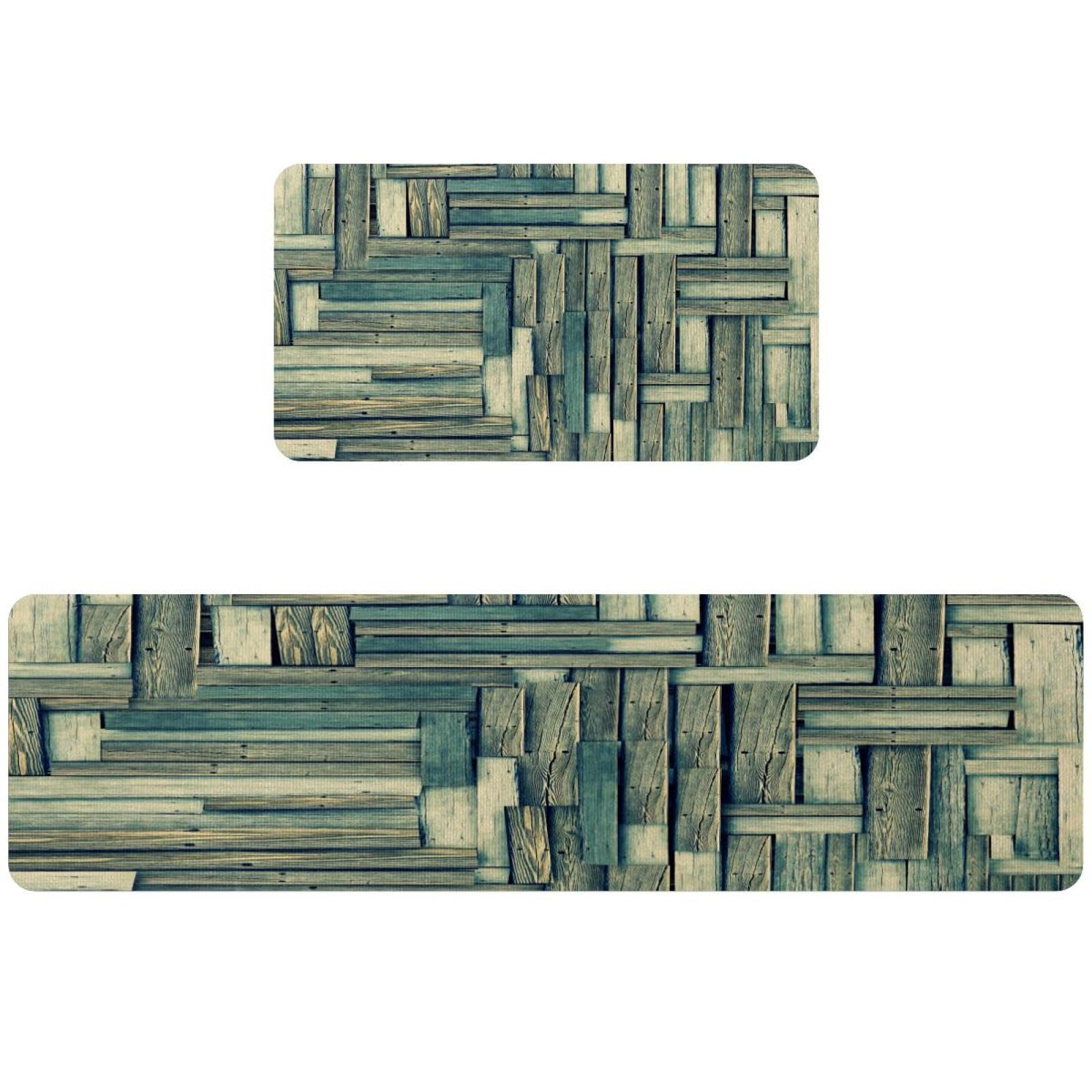 Alfombra absorbente para cocina VAPOKF antideslizante y lavable set de 2